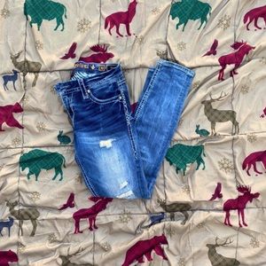 Evie Rock Revivals, Skinny, distressed look, stretchy fit, size 30